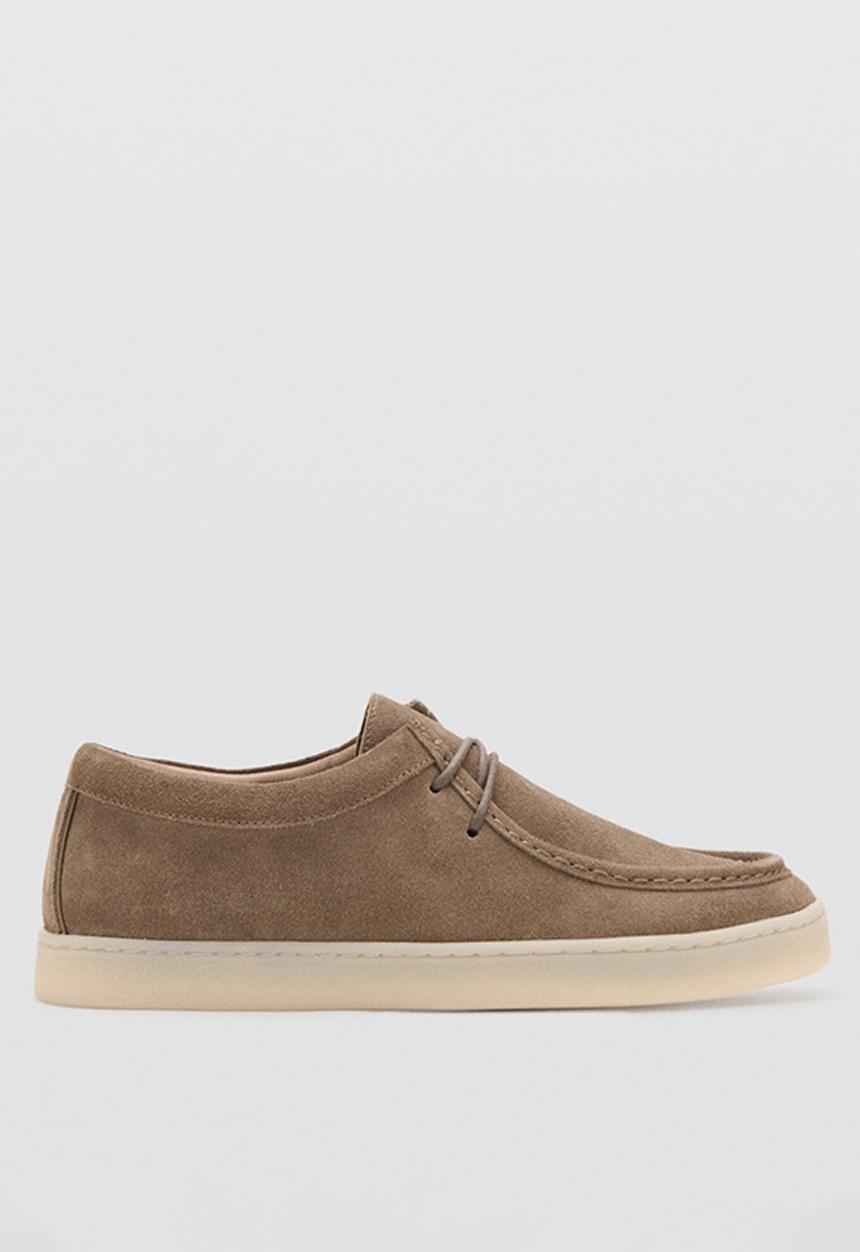 MANGO - Easy wa lace nautical shoe - light/pastel brown
