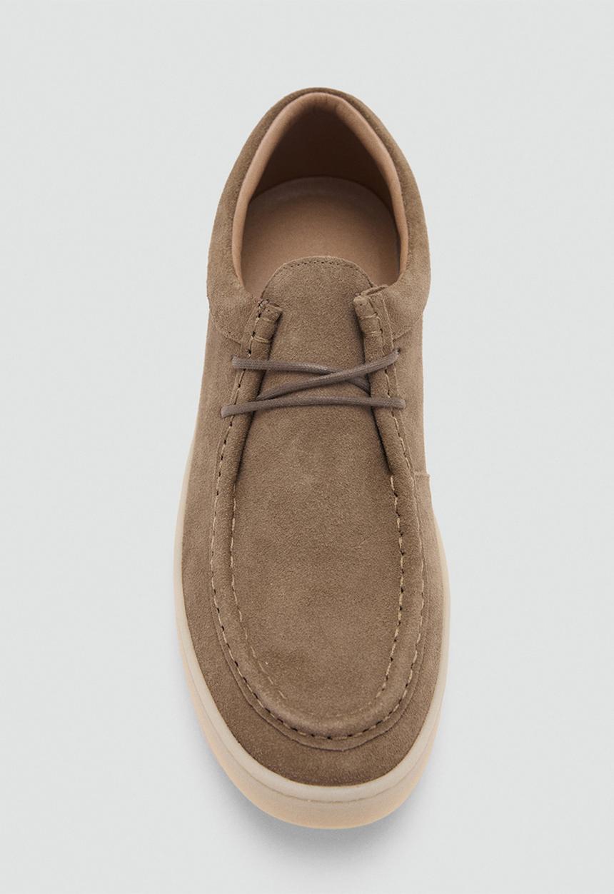 MANGO - Easy wa lace nautical shoe - light/pastel brown
