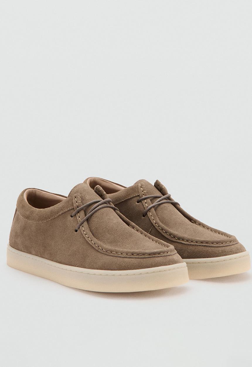 MANGO - Easy wa lace nautical shoe - light/pastel brown