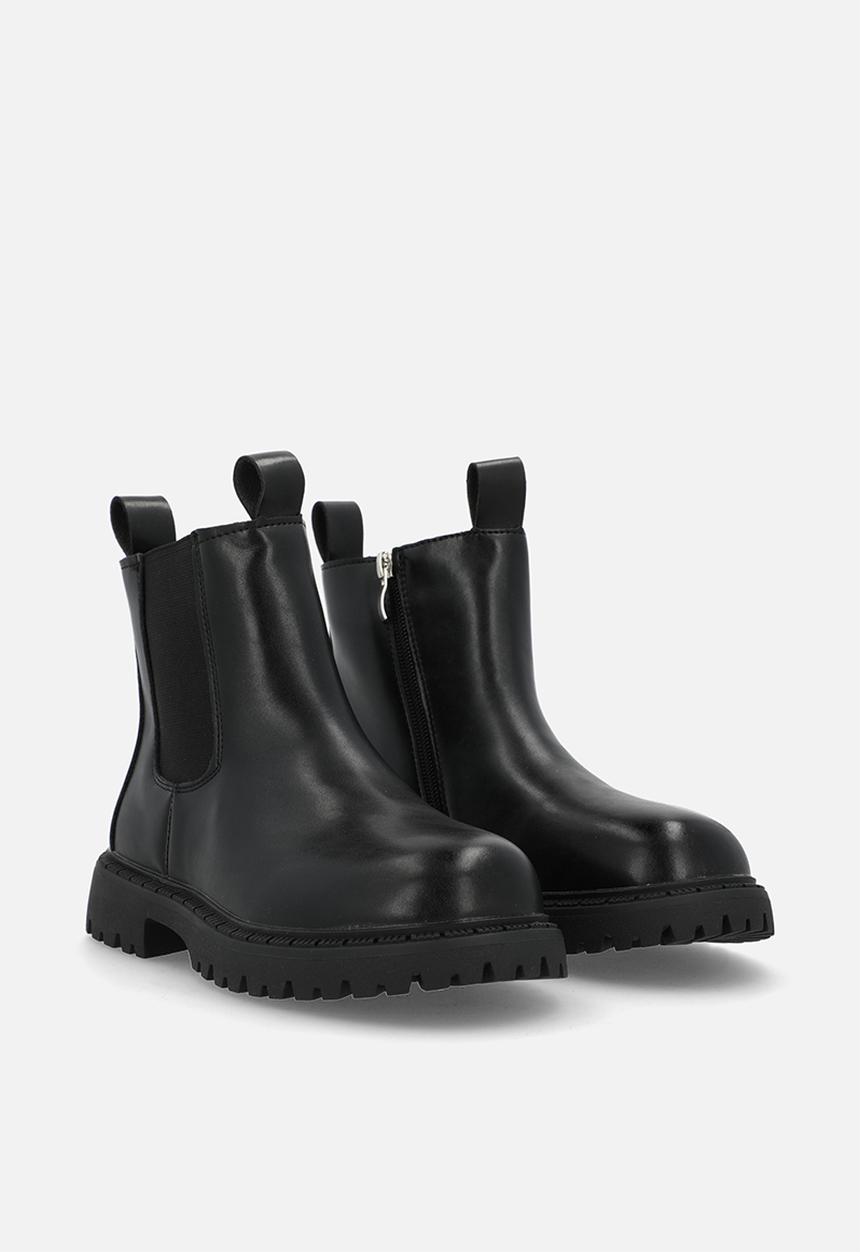 Pop Candy - Lug-sole chelsea boots - black