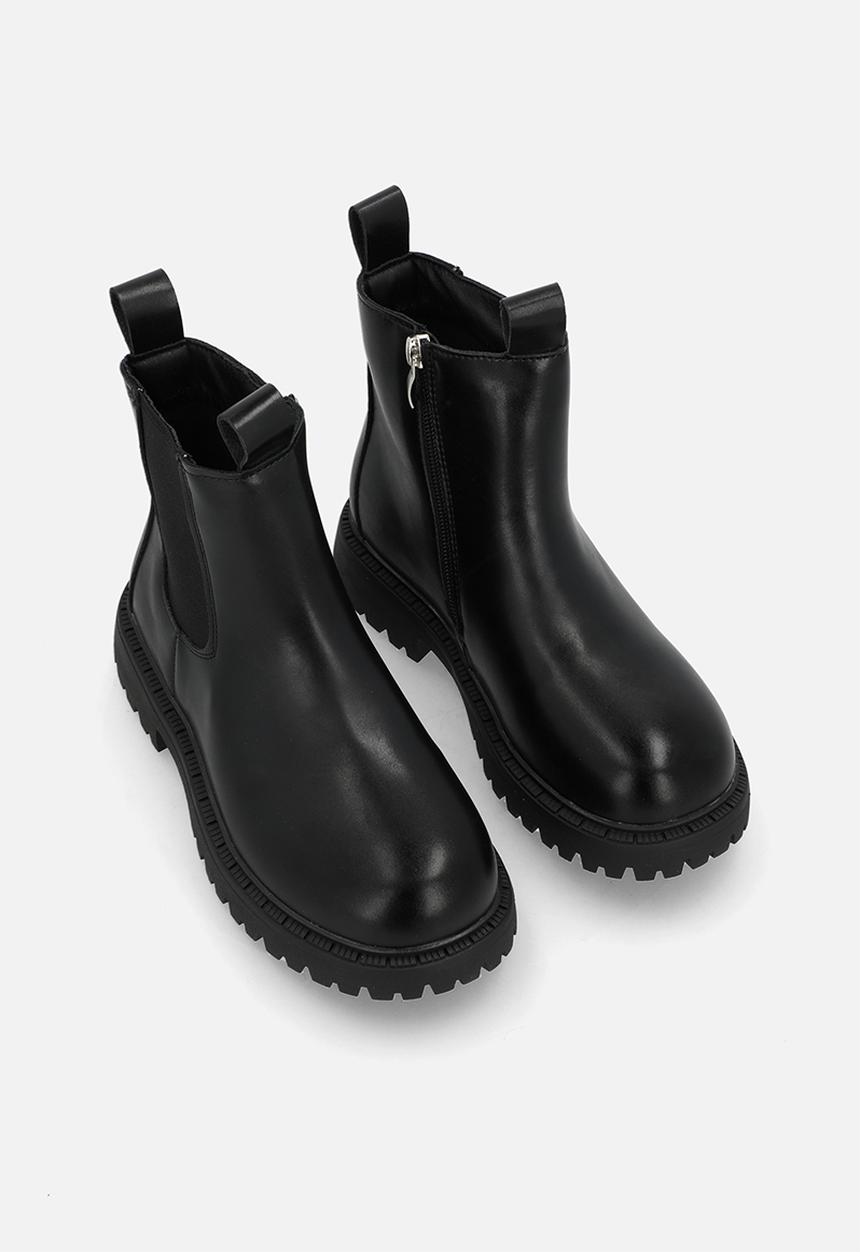 Pop Candy - Lug-sole chelsea boots - black