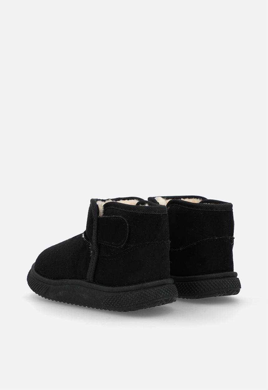 Pop Candy - Shearling lined slippers - black