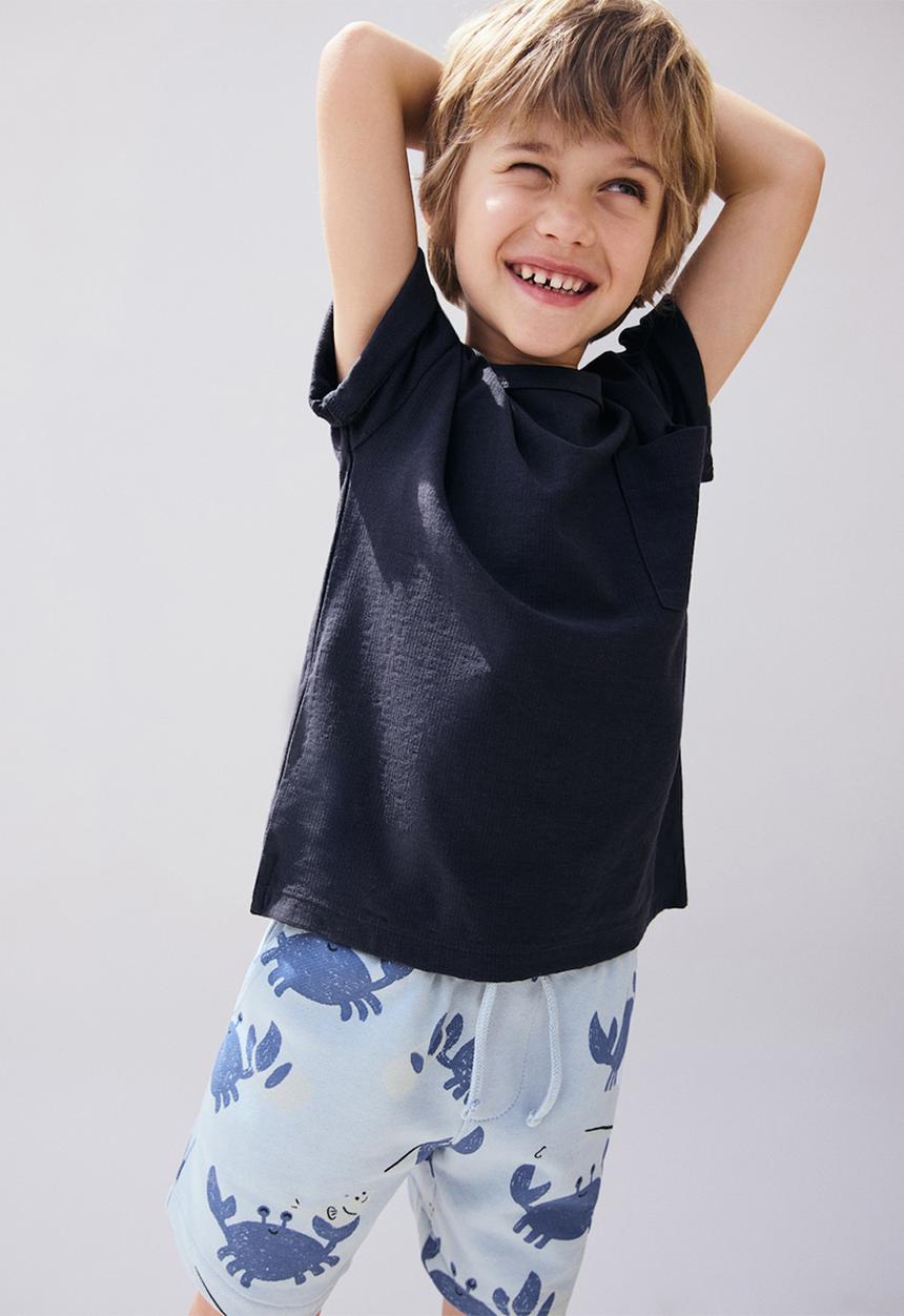 MANGO - Bermudas M2CRAB - Medium Blue