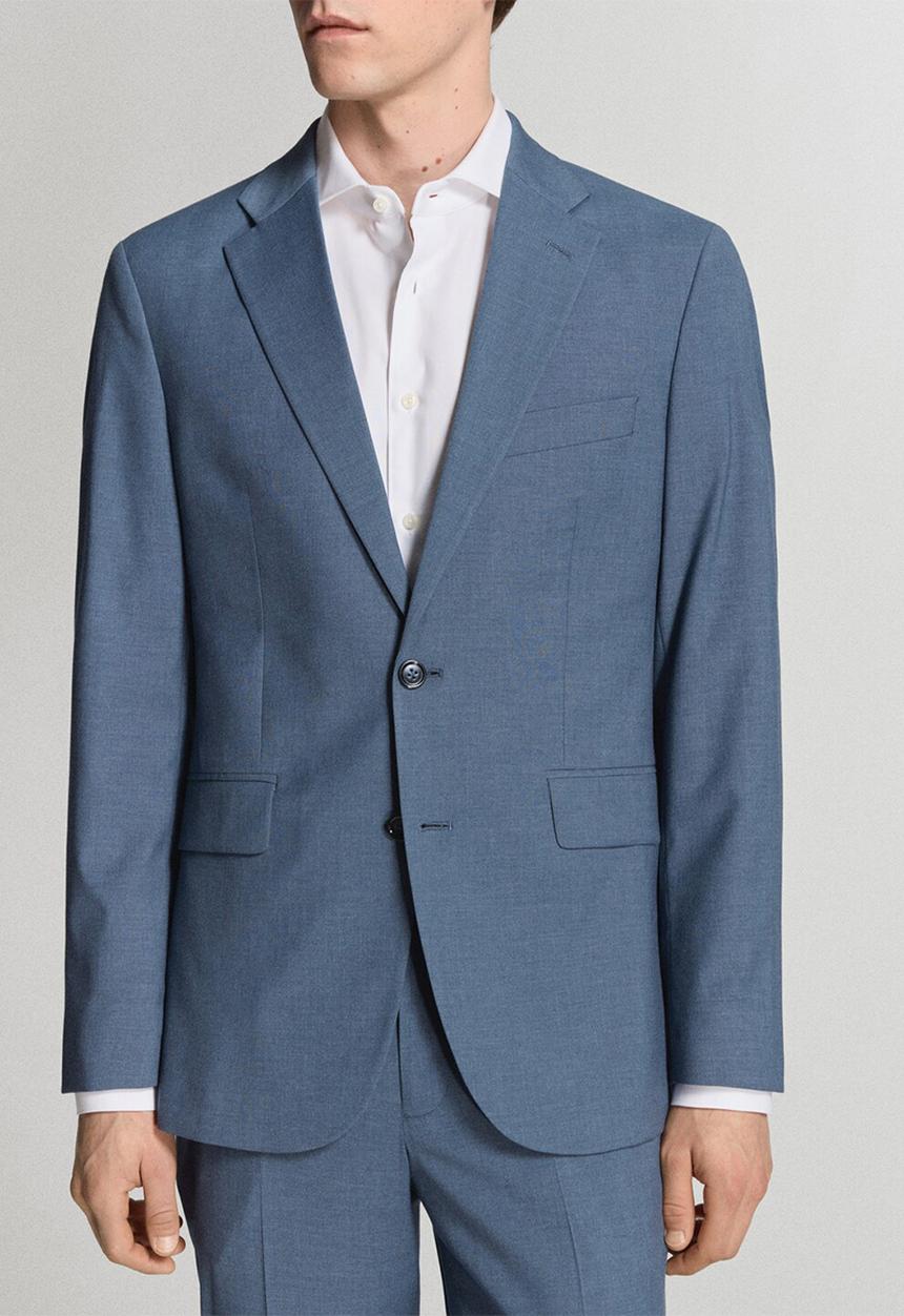 MANGO - Blazer Milan - Medium Blue