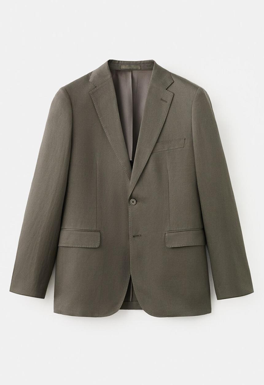 MANGO - Blazer Amalfi - Khaki