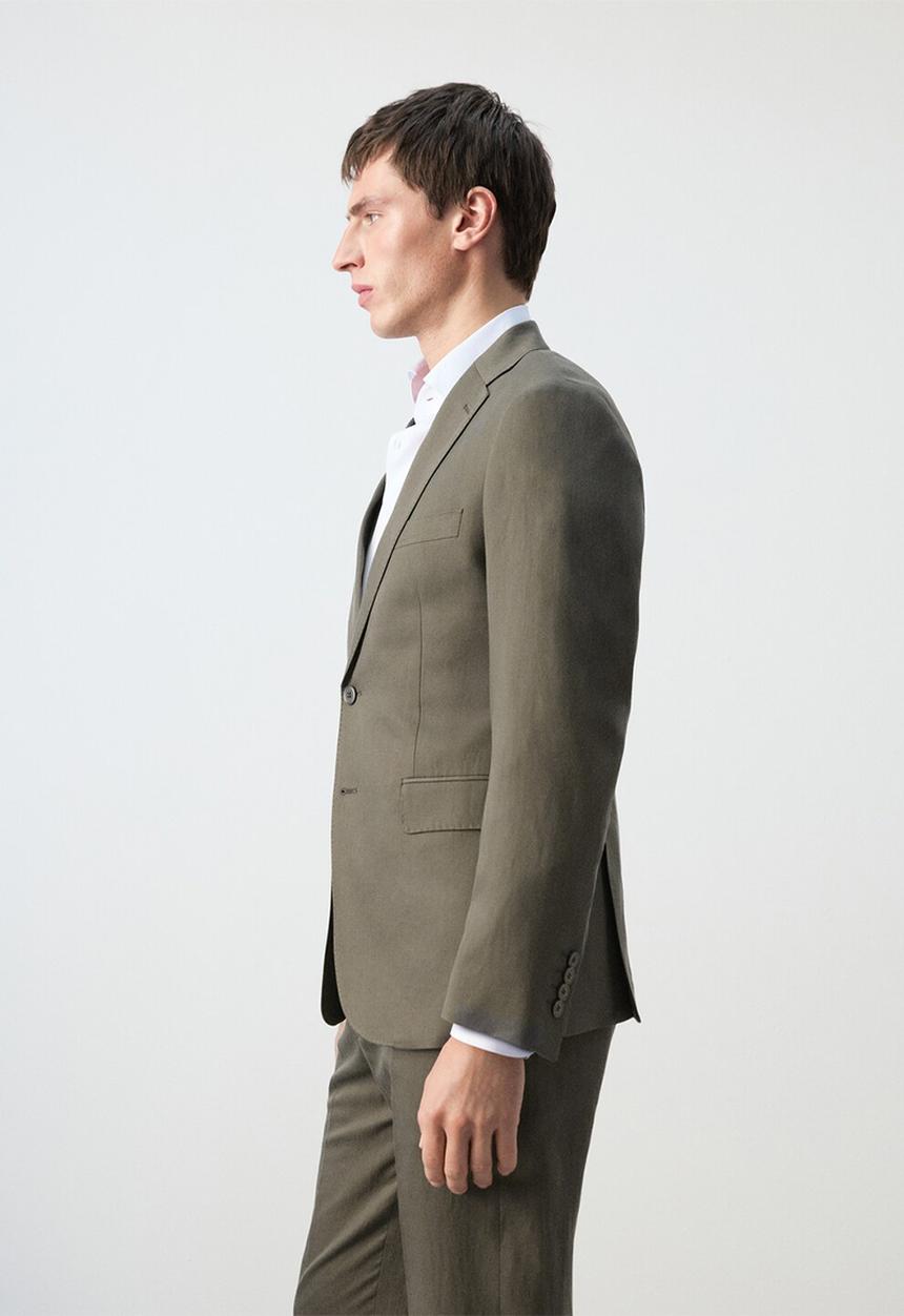 MANGO - Blazer Amalfi - Khaki