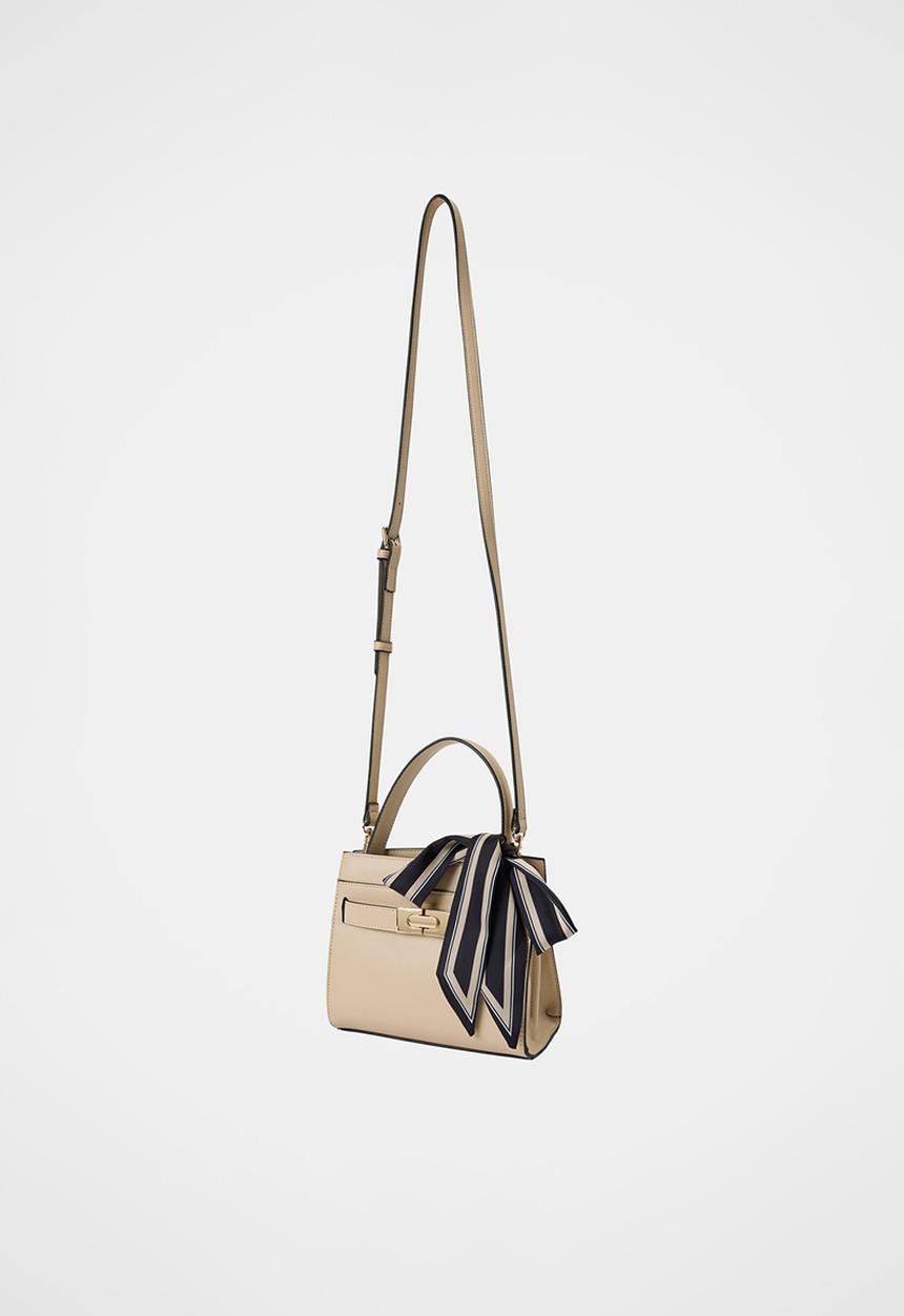Forever New - Serin small lock top handle bag in camel