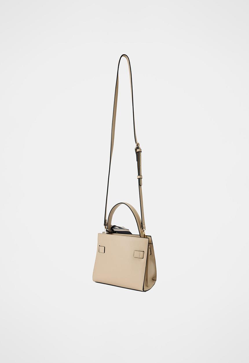 Forever New - Serin small lock top handle bag in camel
