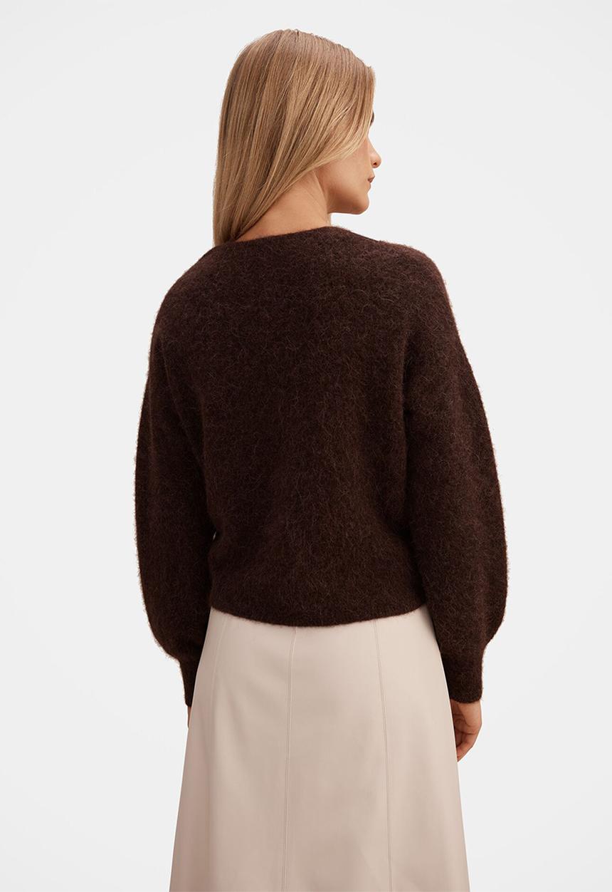 Forever New - Arianne Twist Front Sweater in Chocolate
