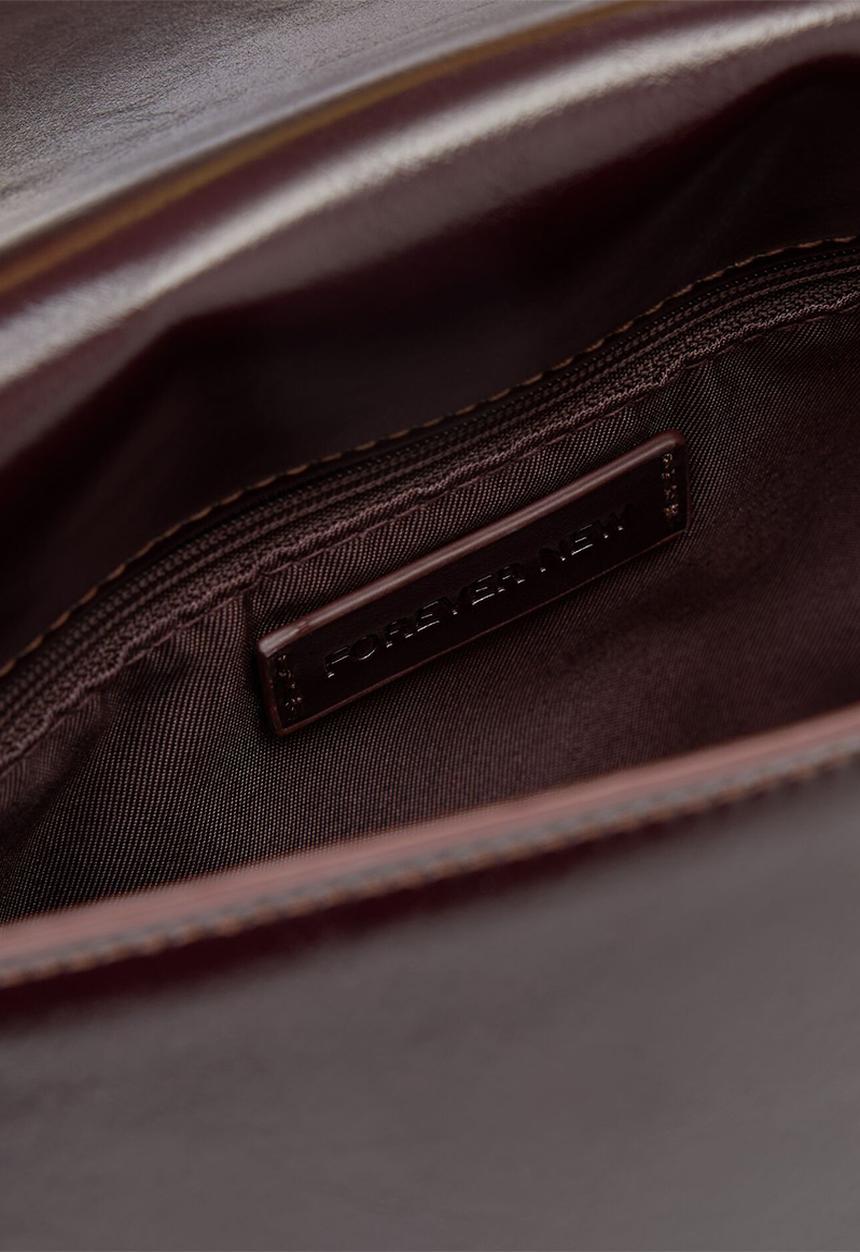 Forever New - Miranda chain shoulder bag in dark chocolate