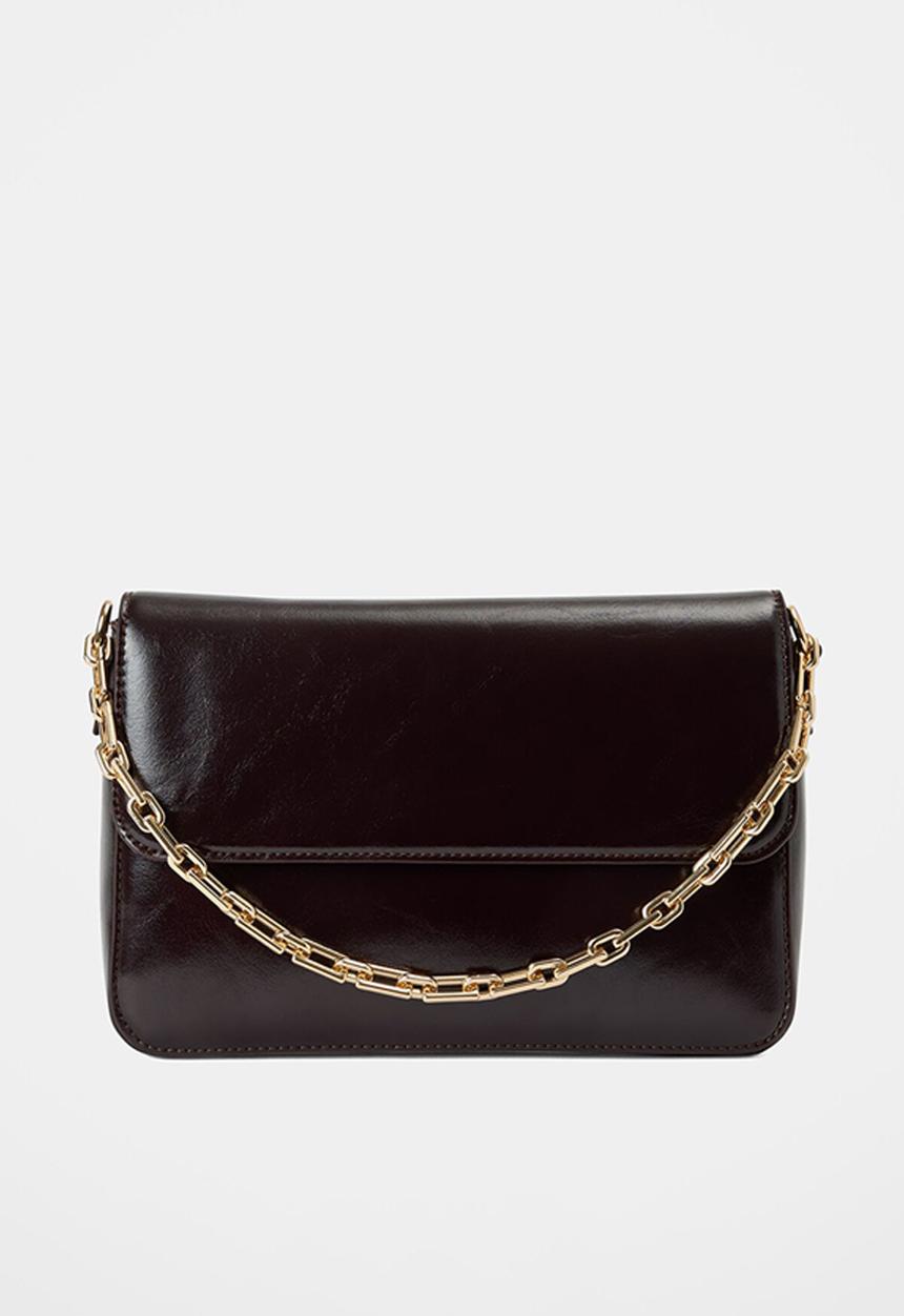 Forever New - Miranda chain shoulder bag in dark chocolate