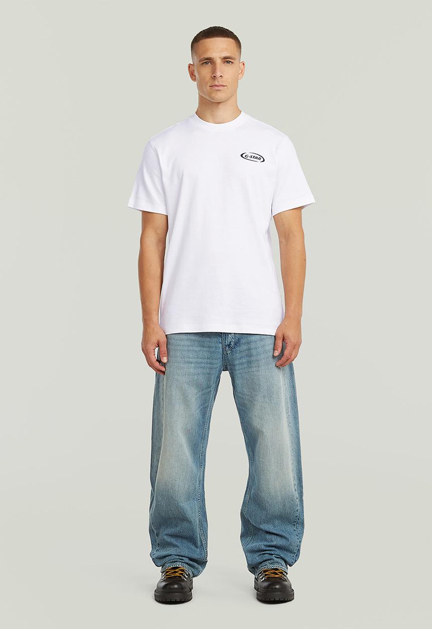 G-STAR - 90S Logo R T - White