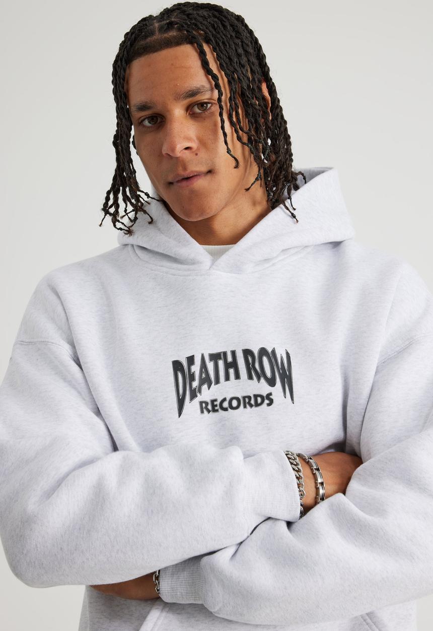 Factorie - Music Merch Hoodie - Lcn Bra Silver Marle/Death Row Records