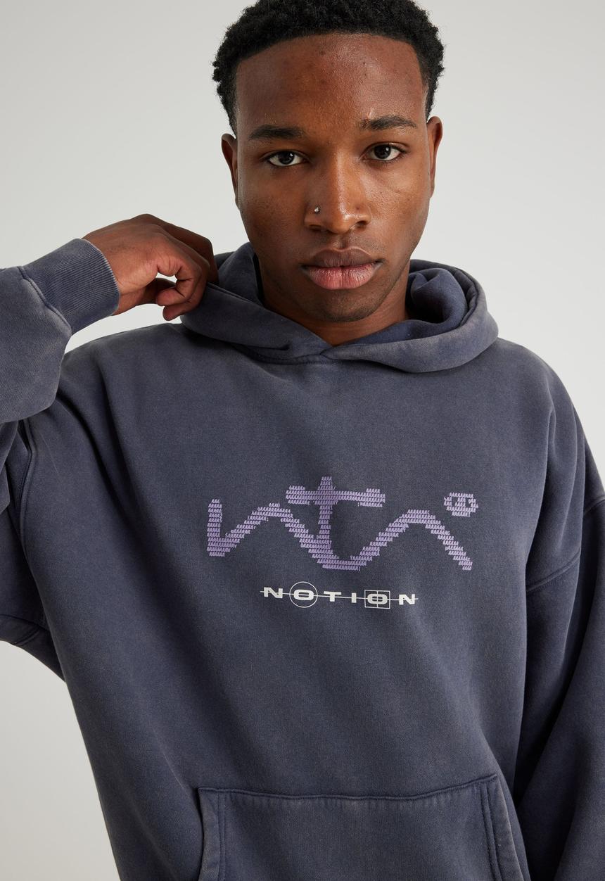 Factorie - Notion Hoodie - Ntn Washed Navy Blazer/Schematics