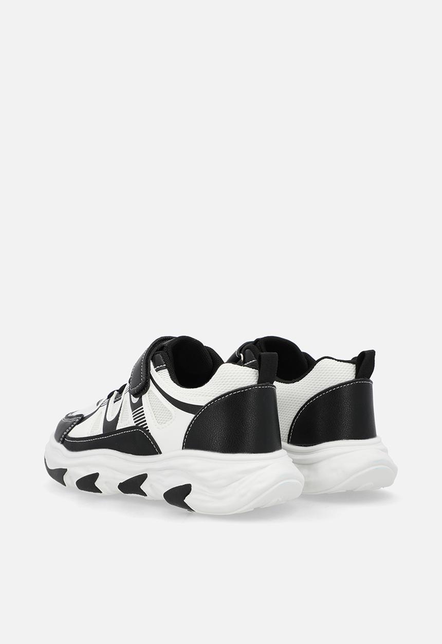 Pop Candy - Low tops with adjustable fasteners - black