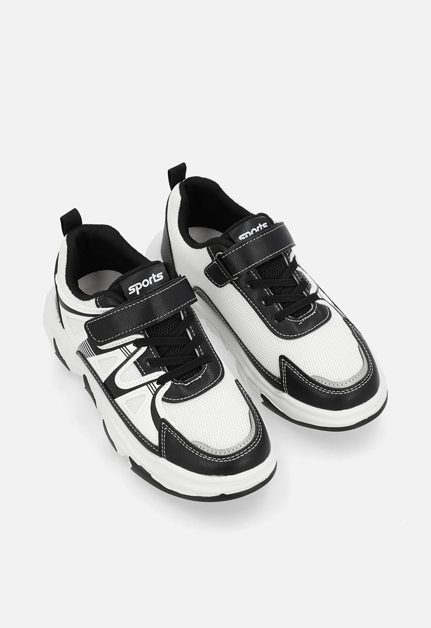 Pop Candy - Low tops with adjustable fasteners - black