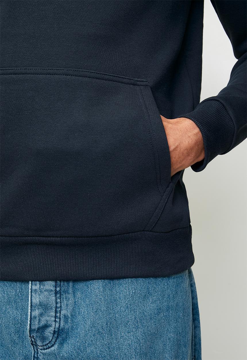 Brave Soul - Blank  Essential Hoody Overhead - Navy