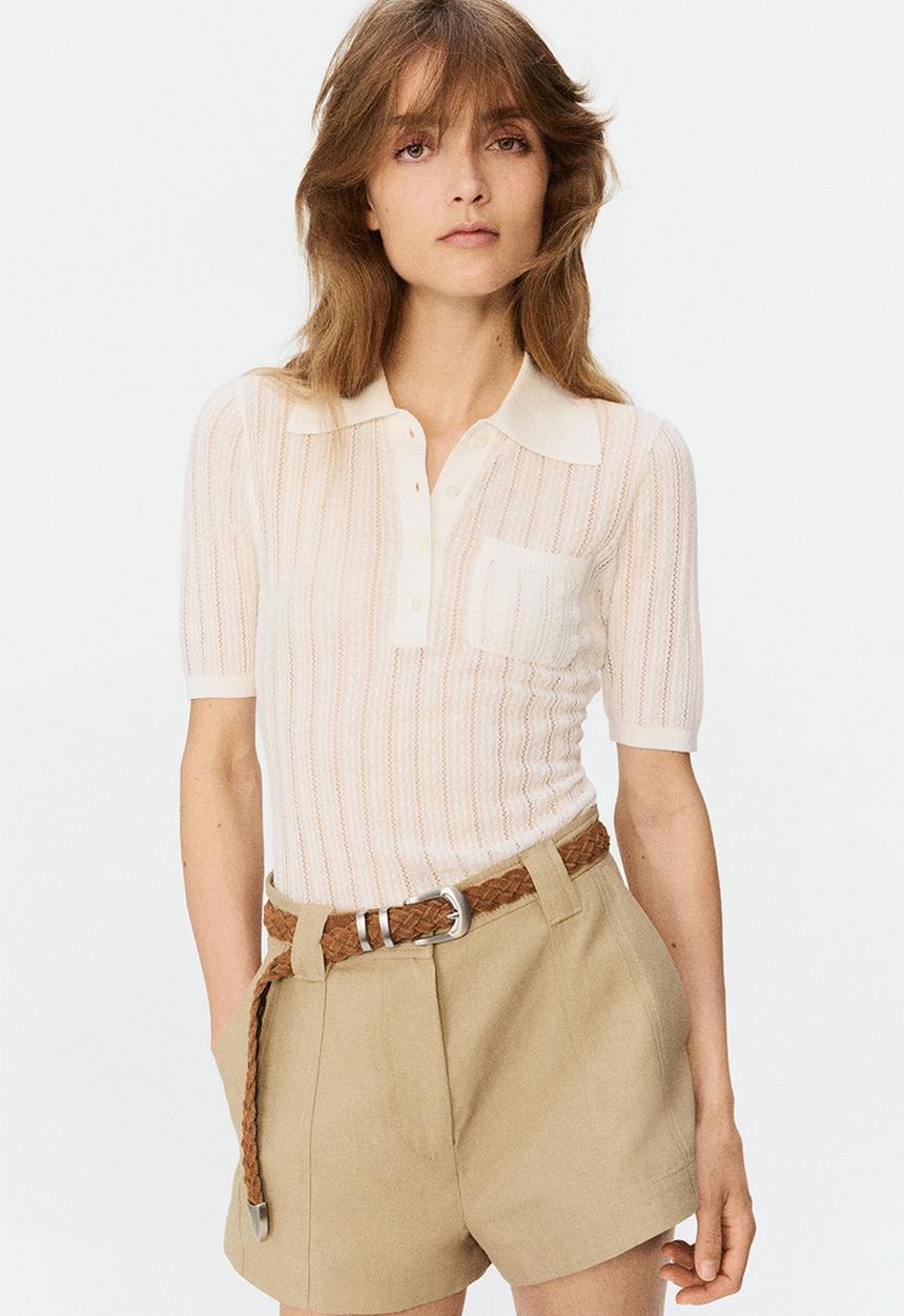H&M - H&M Studio: Linen-blend shorts - beige