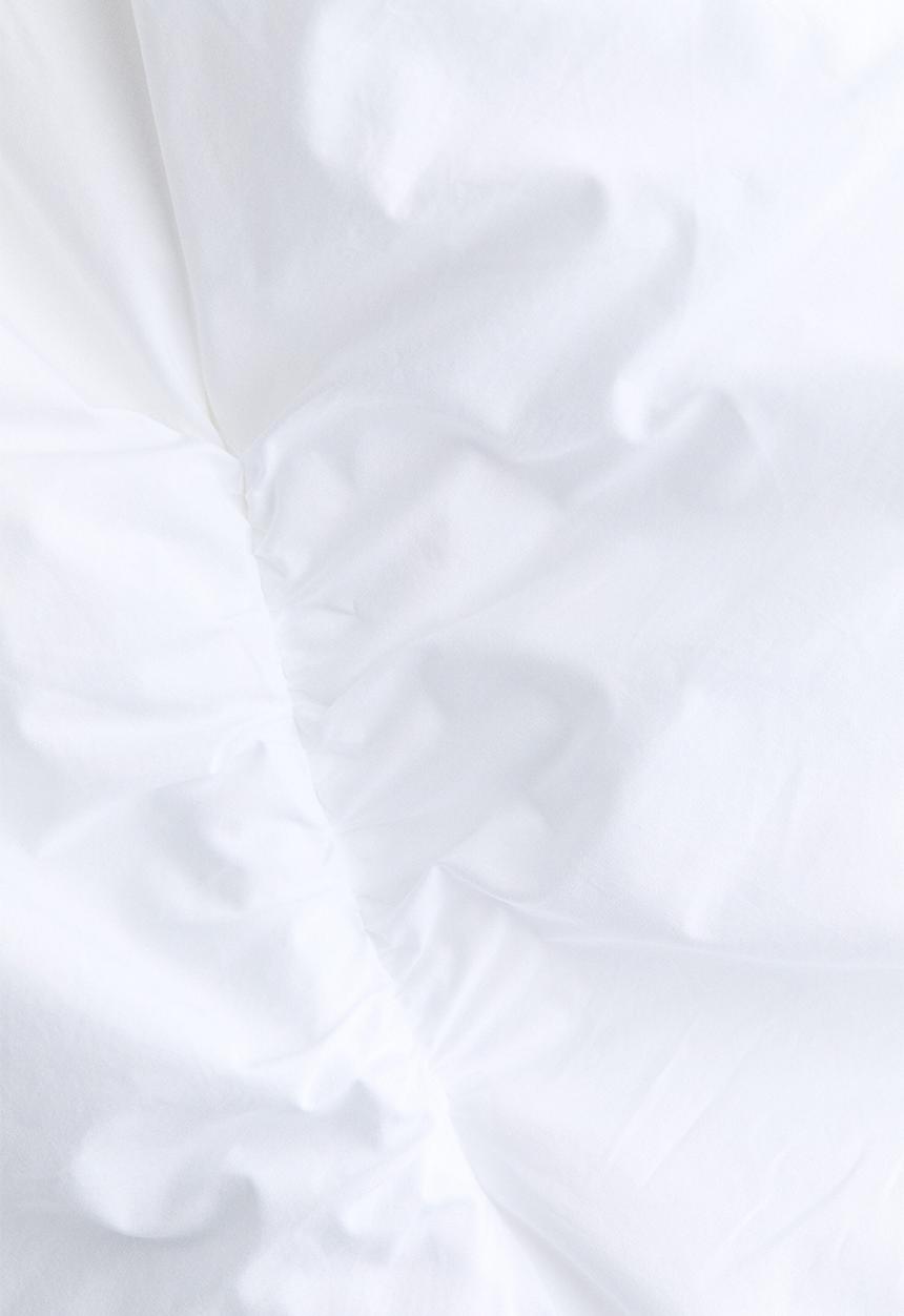 H&M - H&M Studio: Layered poplin dress - white