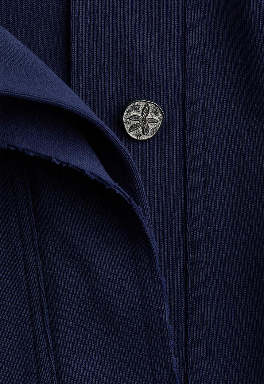 H&M - H&M Studio: Cotton polo shirt - navy blue