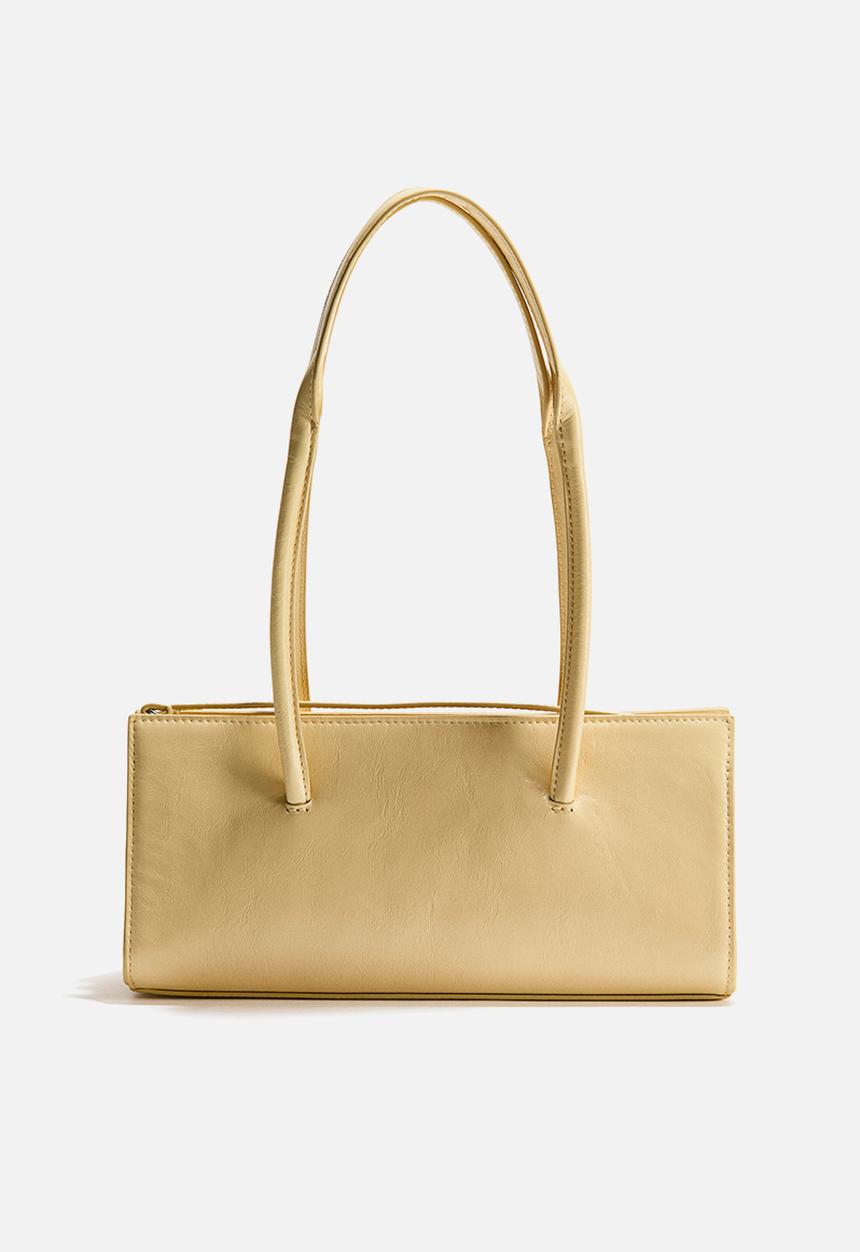 H&M - H&M Studio: Small leather shoulder bag - light yellow