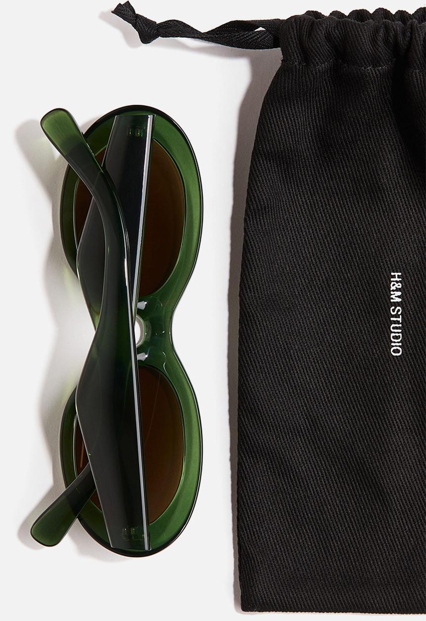H&M - H&M Studio: Oval sunglasses - green