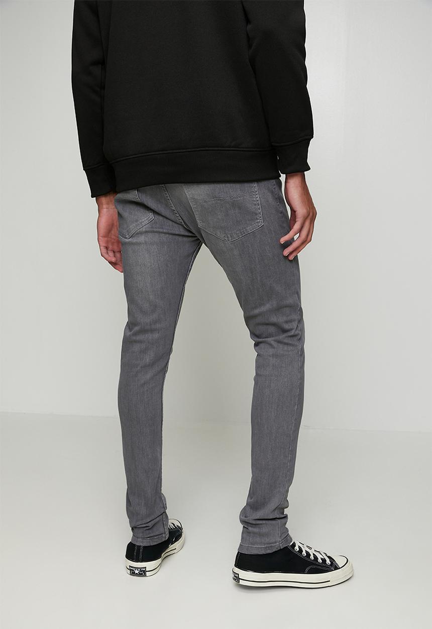 Brave Soul - Denim Skinny Fit Jean - Grey Reg Length