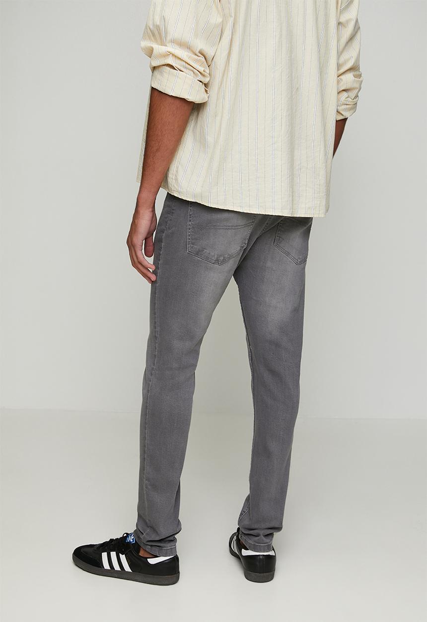 Brave Soul - Denim Skinny Fit Jean - Grey Long Length