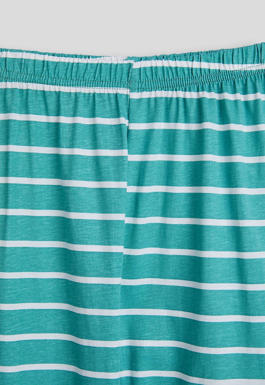 Pop Candy - Pj set - blue stripes/dino multi