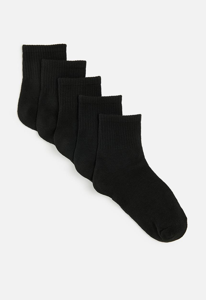 Pop Candy - 5 pack crew socks - black
