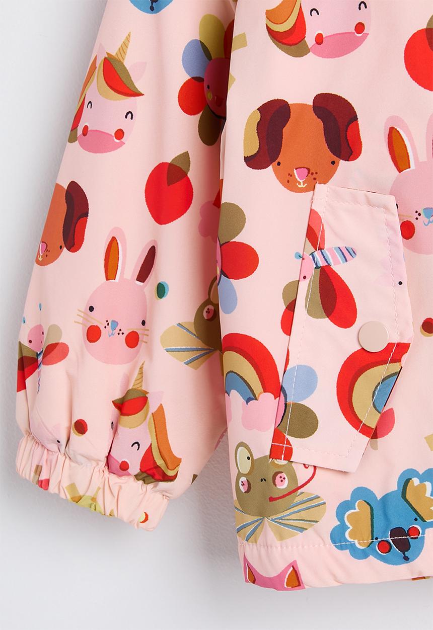 Pop Candy - Printed hooded jacket - melon pink/multi