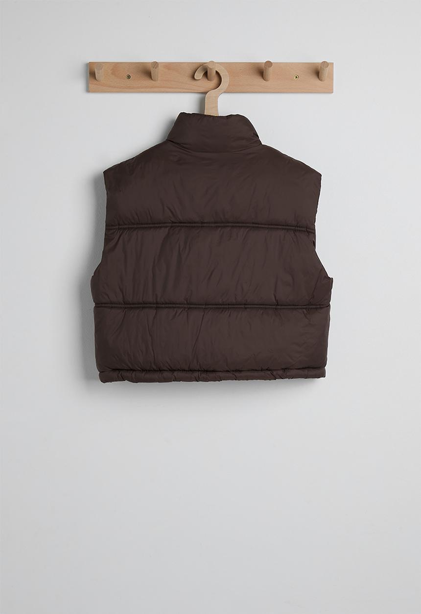 Pop Candy - Puffer vest - burgundy