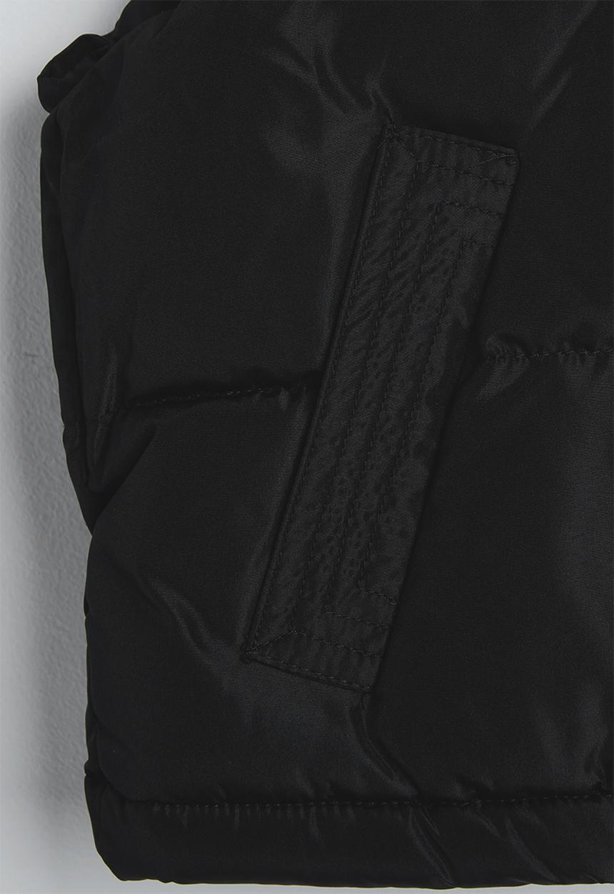 Pop Candy - Collared padded vest - black