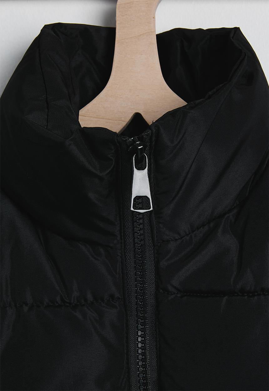 Pop Candy - Collared padded vest - black