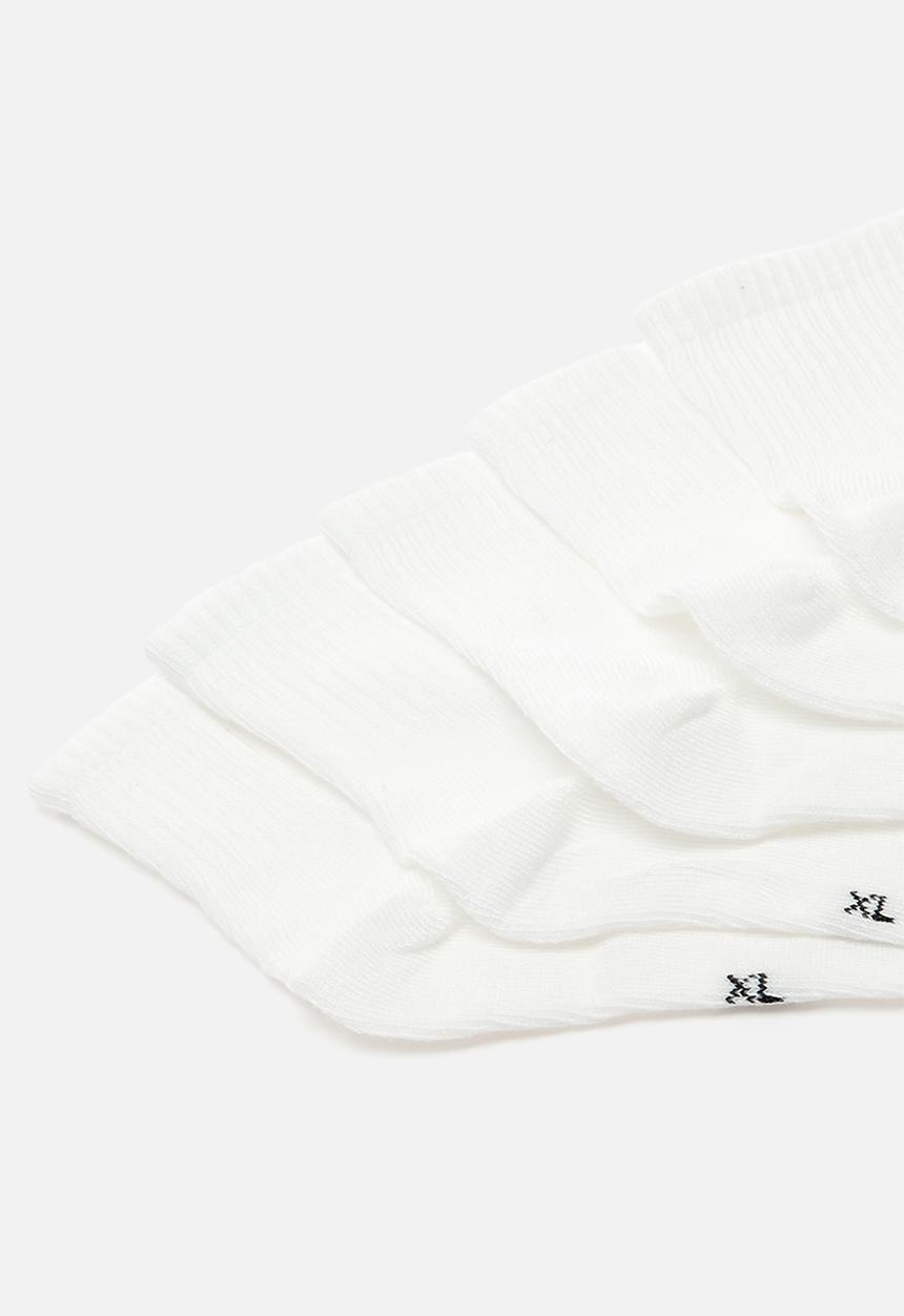 Pop Candy - 5 pack crew socks - white