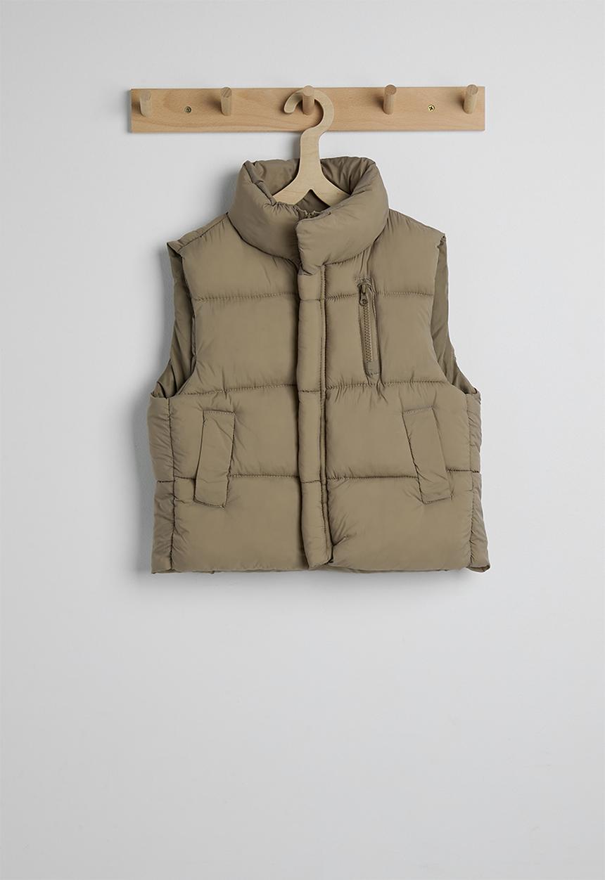 Pop Candy - Puffer vest - khaki