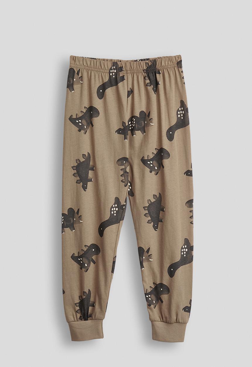 Pop Candy - Dino aop pj set - mocha