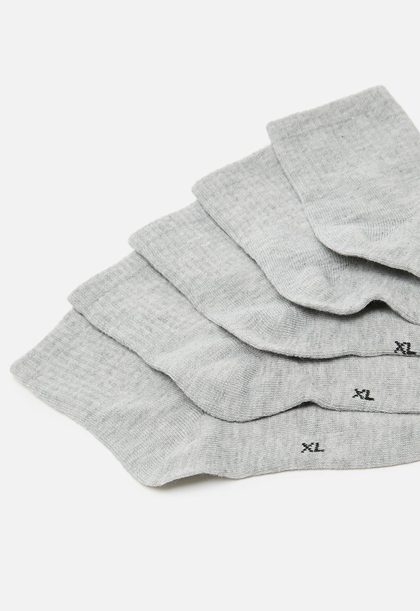 Pop Candy - 5 pack crew socks - grey