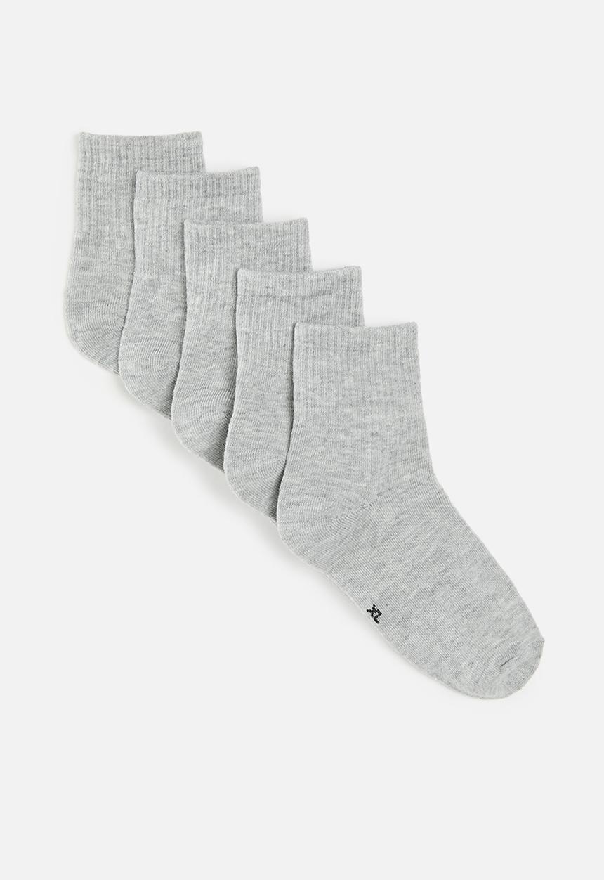 Pop Candy - 5 pack crew socks - grey