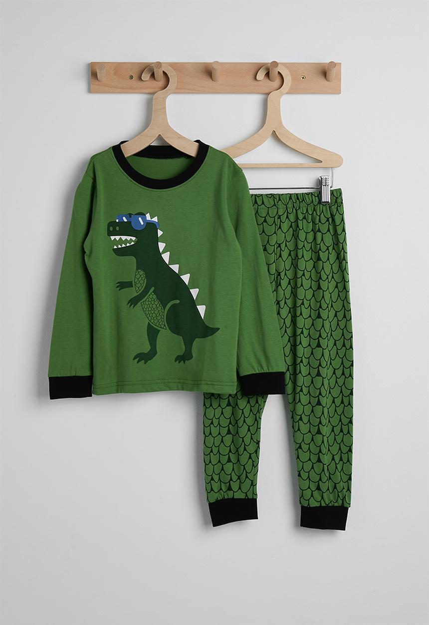 Pop Candy - Pj set - green/dino aop