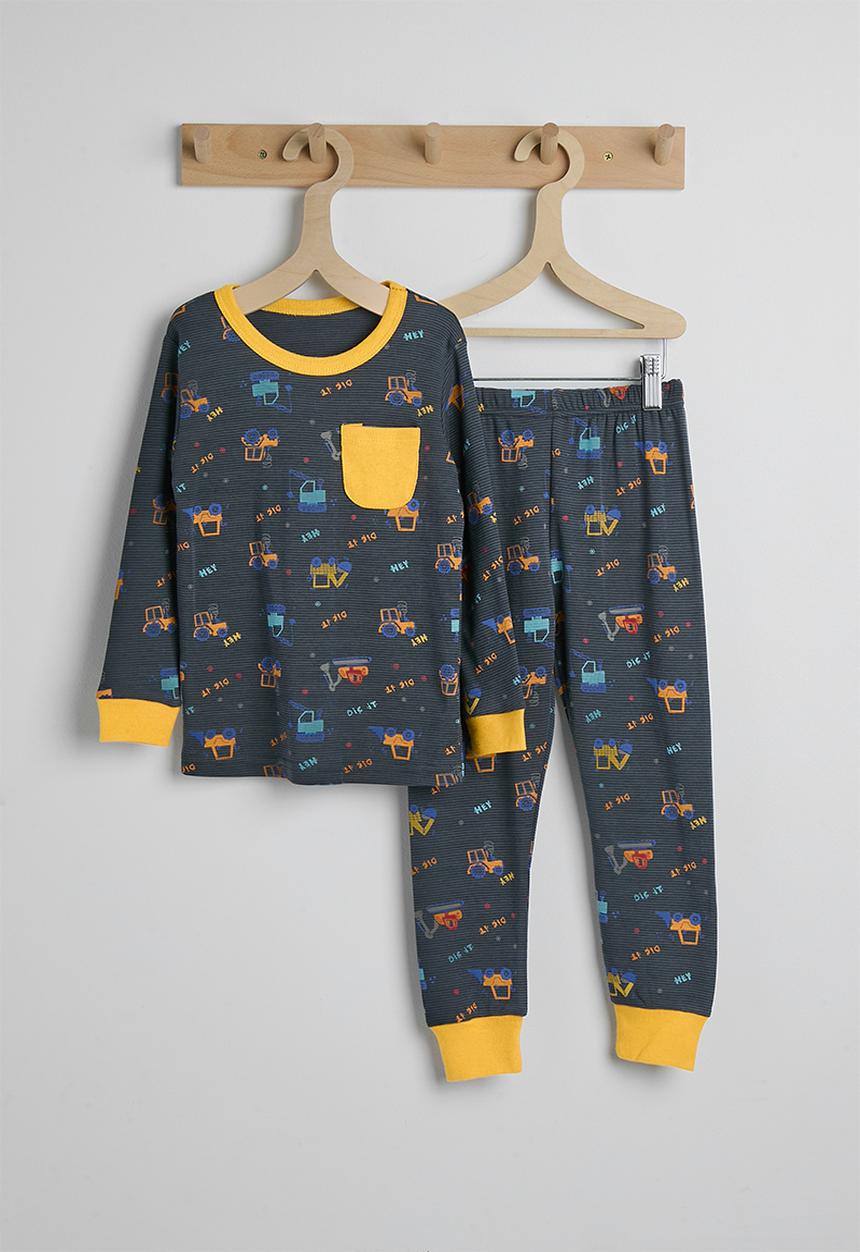 Pop Candy - Pj set - navy/mustard/multi