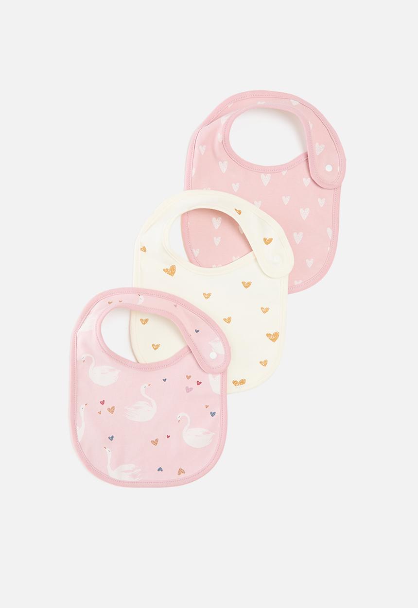 Pop Candy - 3 pack bibs - pink/cream/multi