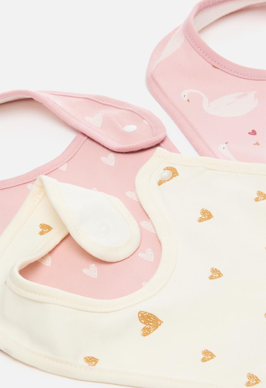 Pop Candy - 3 pack bibs - pink/cream/multi