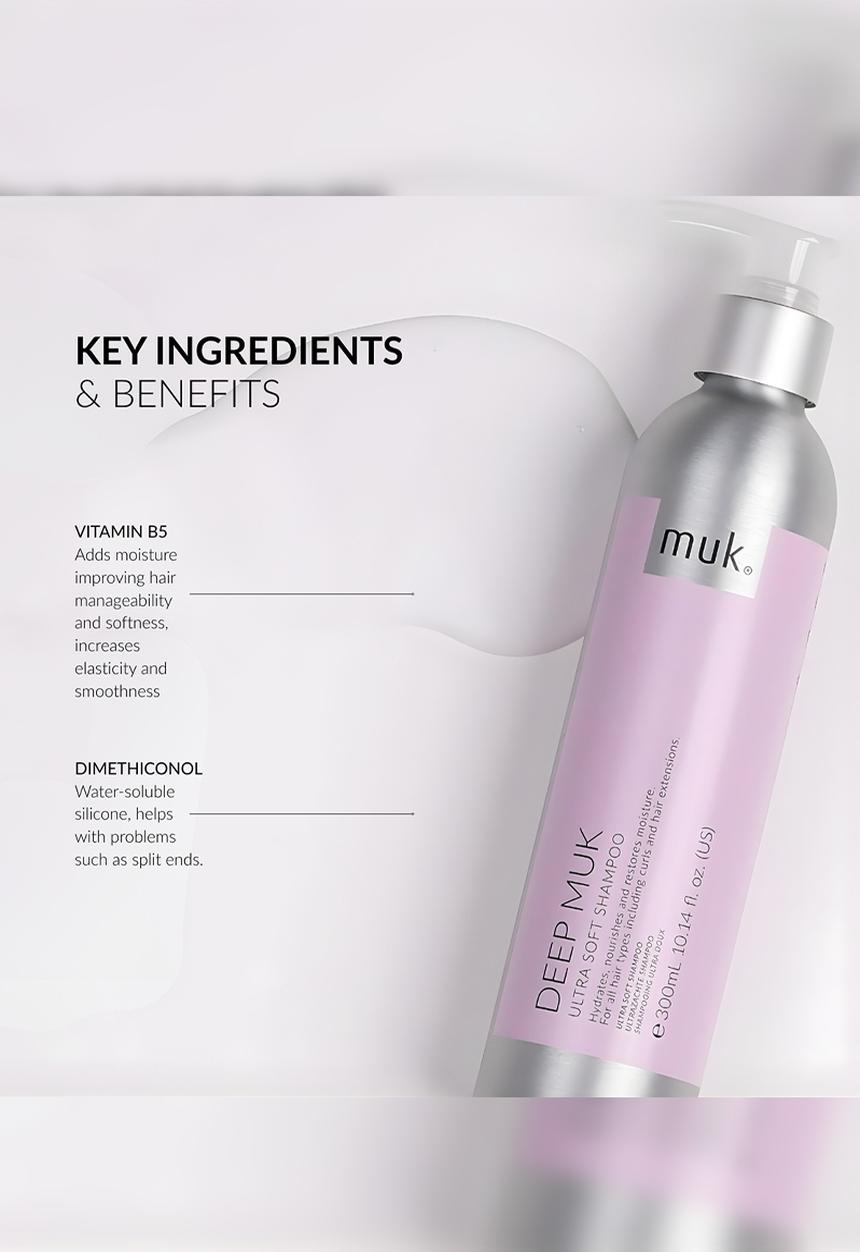 MUK Haircare - Deep Ultra Soft Shampoo - 300ml