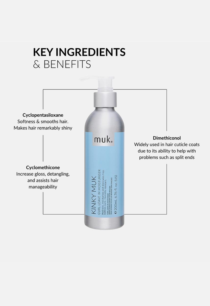 MUK Haircare - Kinky muk Leave In Moisturiser - 200ml