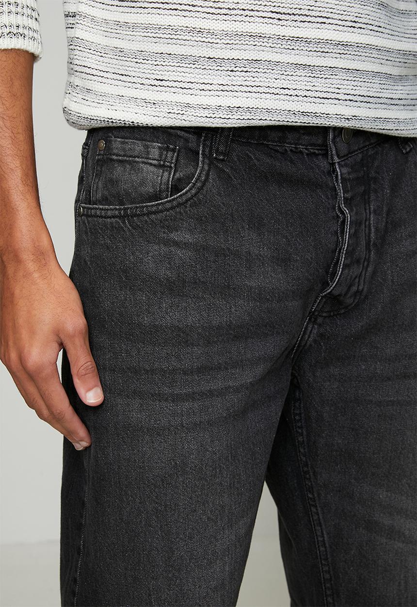 Brave Soul - Wide Fit Denim Jean - Charcoal Wash Regular Length