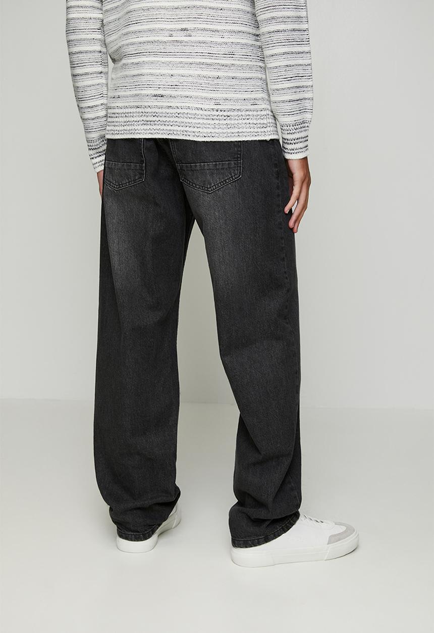 Brave Soul - Wide Fit Denim Jean - Charcoal Wash Regular Length