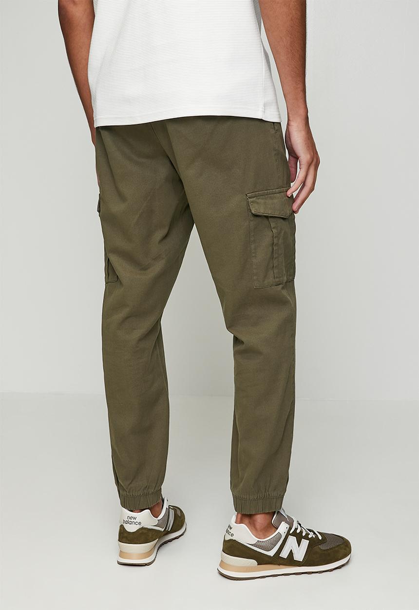 Brave Soul - Cotton Twill Cuff Pant - Light Khaki