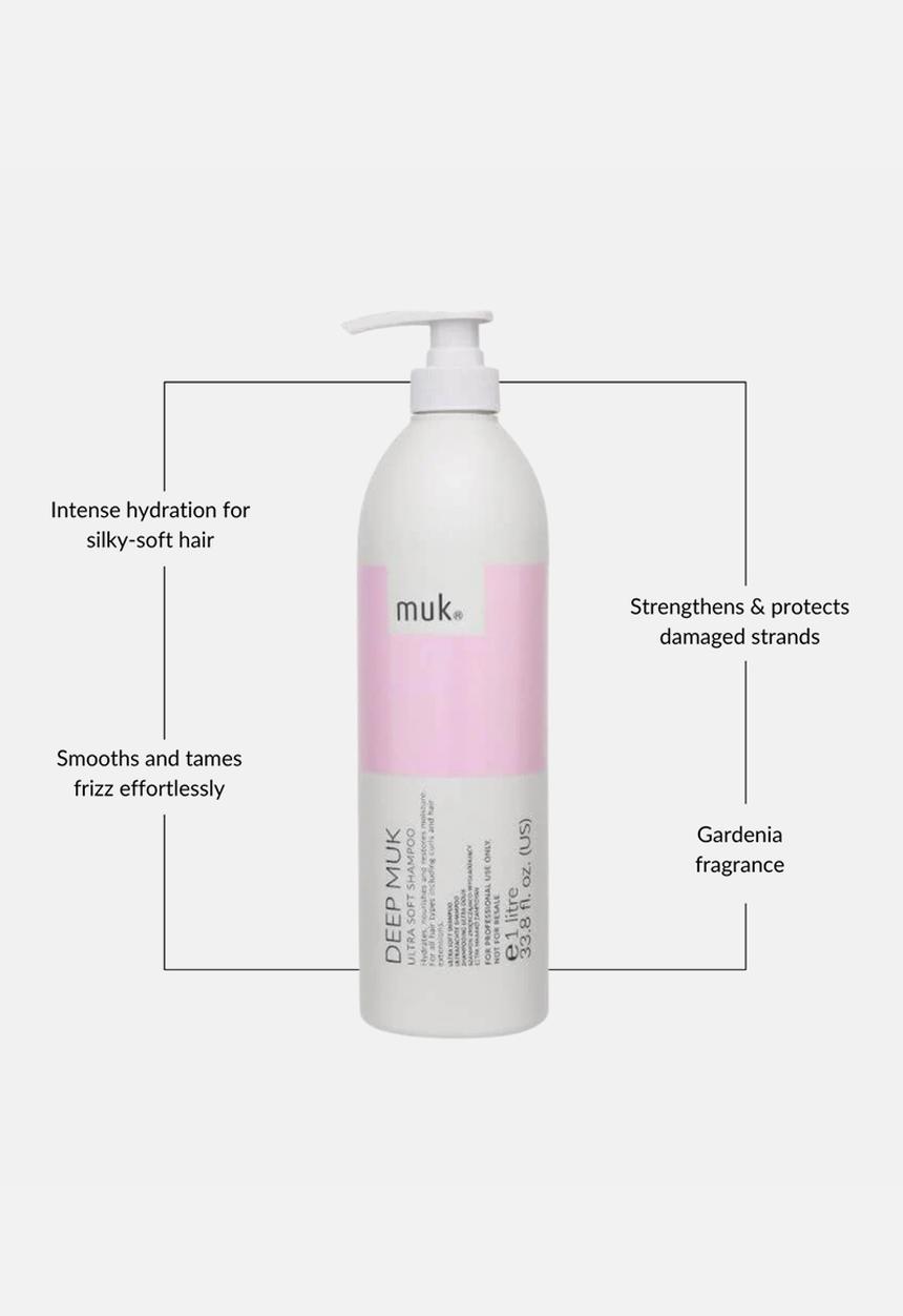 MUK Haircare - Deep muk Ultra Soft Shampoo - 1 Litre
