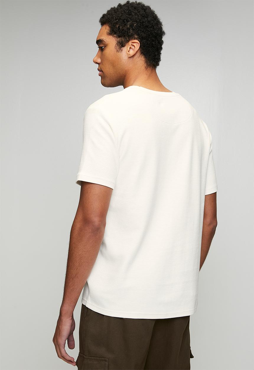 Brave Soul - Crew Neck Tshirt  - Off White